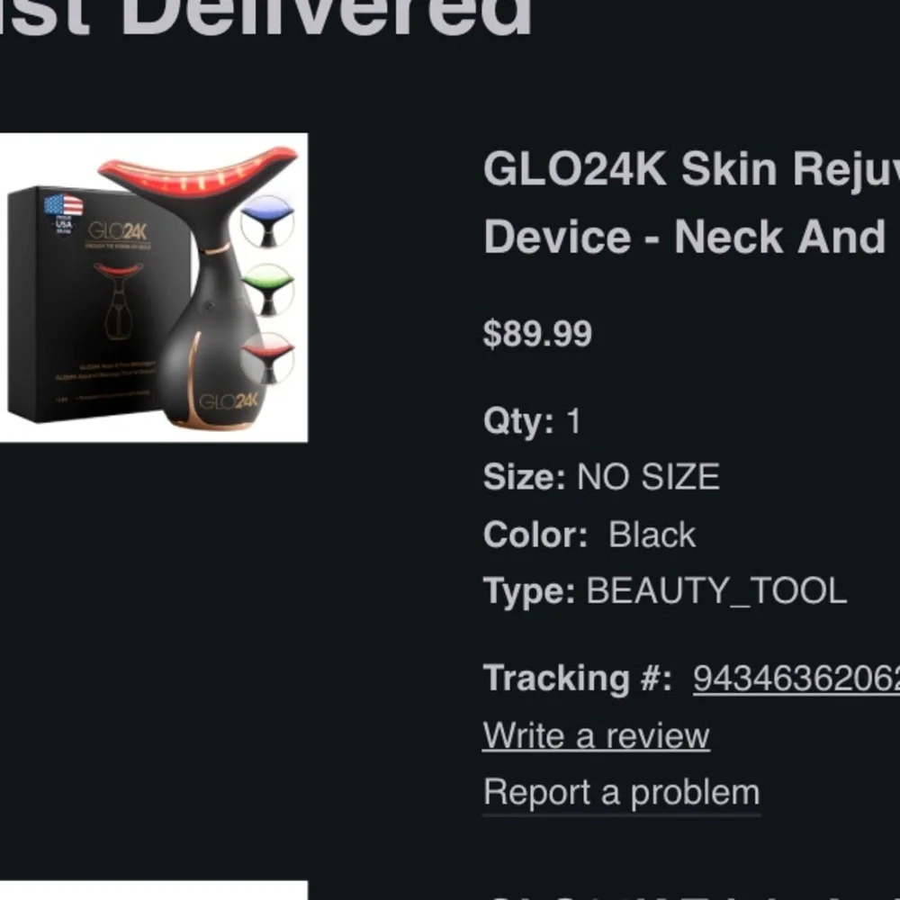 GLO24K Skin Rejuvenation LED Beauty Device